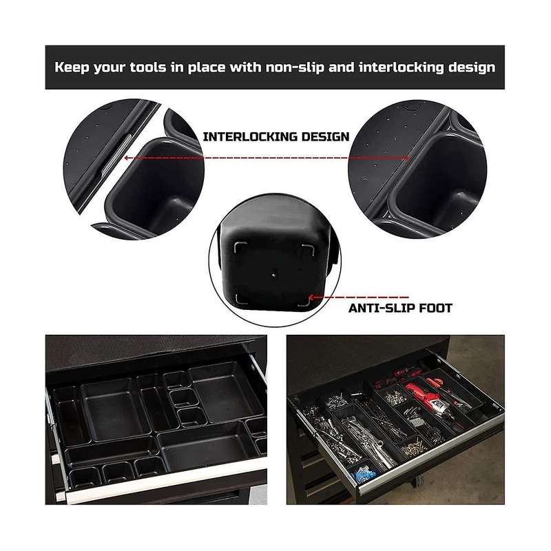 Tool Box Organizer and Storage Tray, Tool Box Drawer Organizer Bins, Toolbox Organizer Tray Divider