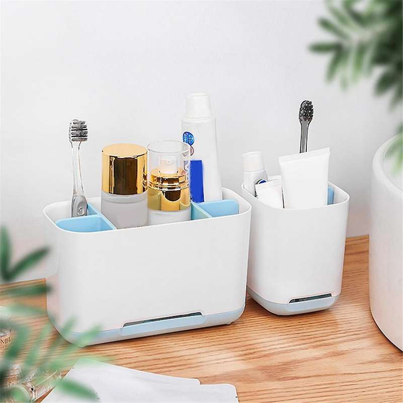 Toothbrush Holder, Toothpaste Holder with Anti- Bottom, -toothbrush -organizer Storage Detachable