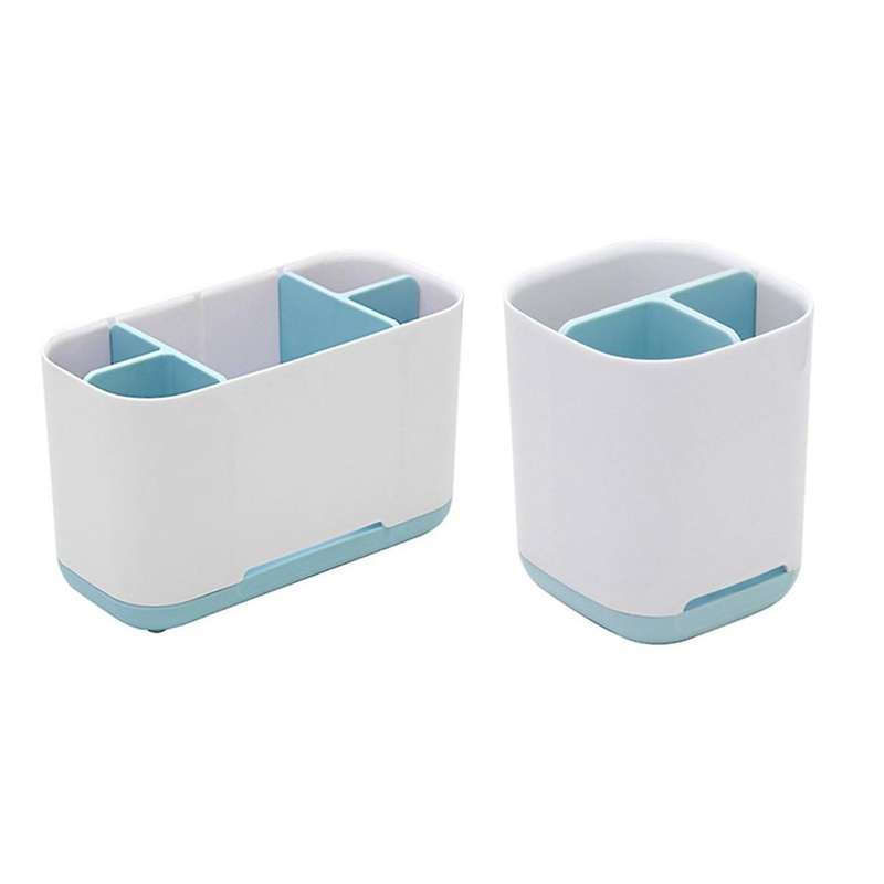 Toothbrush Holder, Toothpaste Holder with Anti- Bottom, -toothbrush -organizer Storage Detachable
