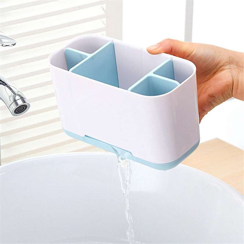 Toothbrush Holder, Toothpaste Holder with Anti- Bottom, -toothbrush -organizer Storage Detachable