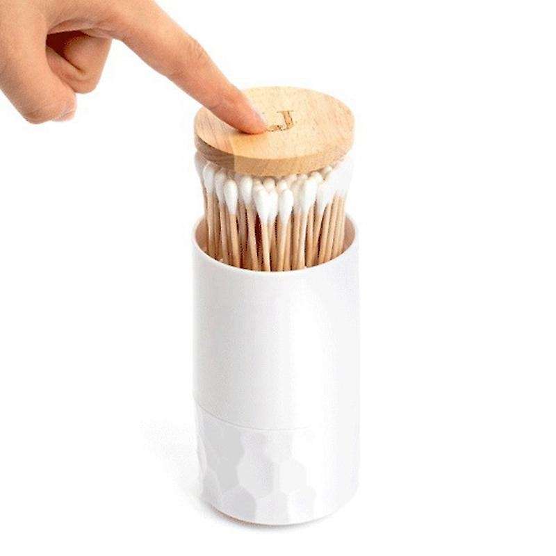 Toothpick Box Cotton Swabs Holder Living Room Table Accessories Bud Container Tooth Pick Automatic