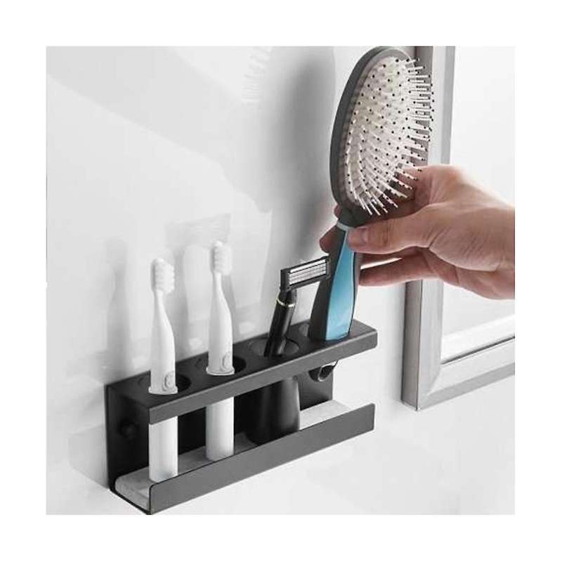 Toothbrush Holder,aluminum Alloy, Toothbrush Holder No Drilling for Electric Toothbrushes, Diatom B