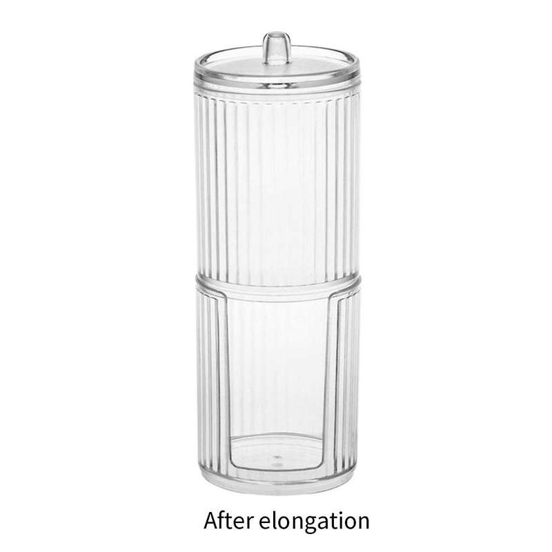 Toothpick Dispenser 2 Pcs Cosmetic Cotton Pad 2-In-1 Rounds Holder Makeup Removers Rack Cotton Pad D