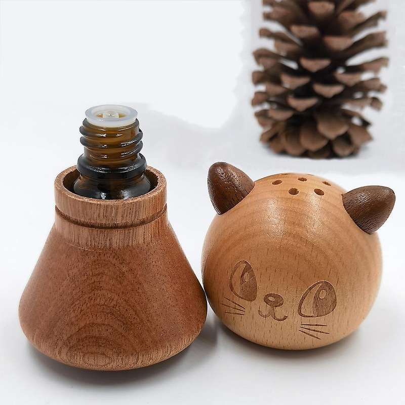 Toothpick Holder Mini Household Storage Container Walnut Beech Wood Craft Gift Solid Wood Toothpick