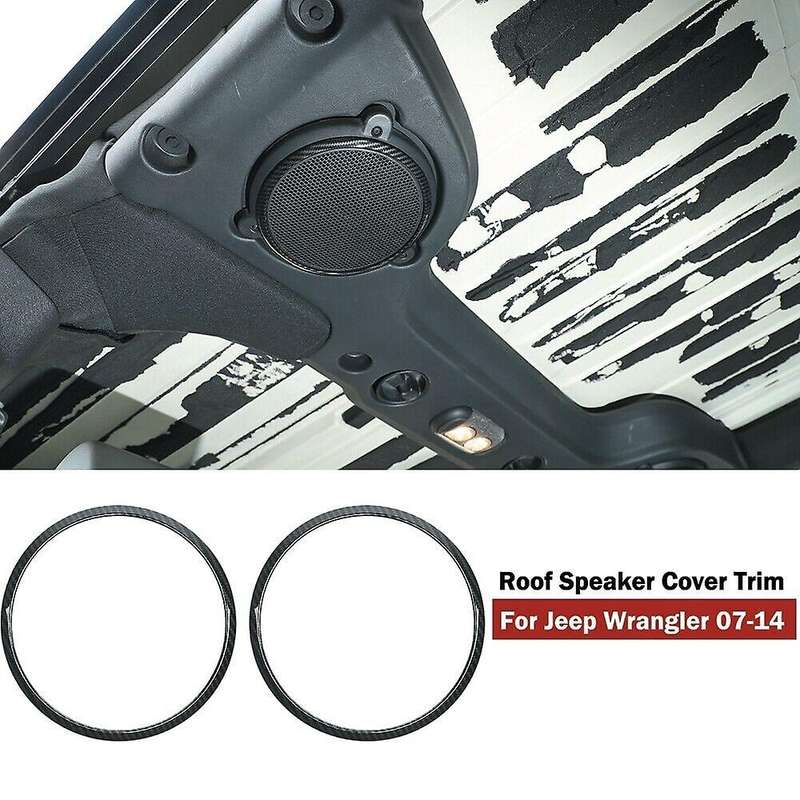 Top Roof Speaker Cover Trim Ring Decor for Wrangler JK 2007-14 Accessories