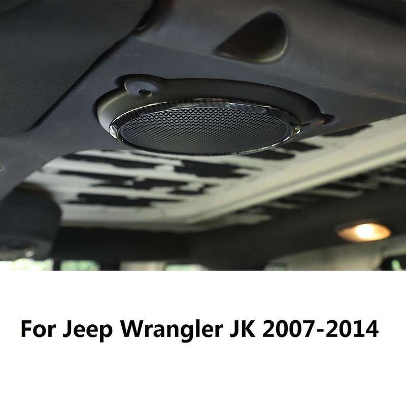 Top Roof Speaker Cover Trim Ring Decor for Wrangler JK 2007-14 Accessories