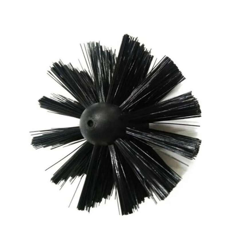 Top to Bottom Chimney Cleaning Brush, 8 Rods + Brush Head, Anti Fire Nylon Bristles, Efficient Flue