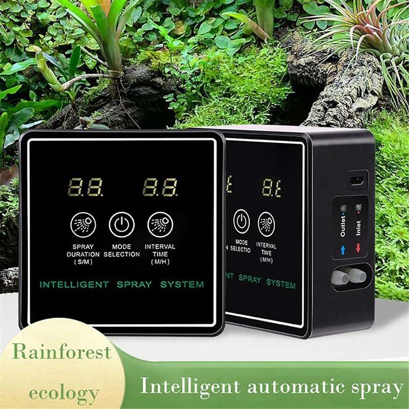 Touch Screen Automatic Mist Rainforest Sprays Intelligent Ecological Cylinder Electronic Timer Sprin