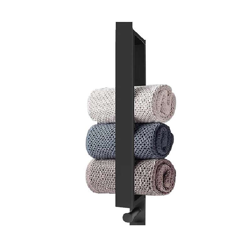 Towel Holder , Self-adhesive Towel Holder Bathroom Stainless Steel Guest Towel Holder Wall Bath Tow