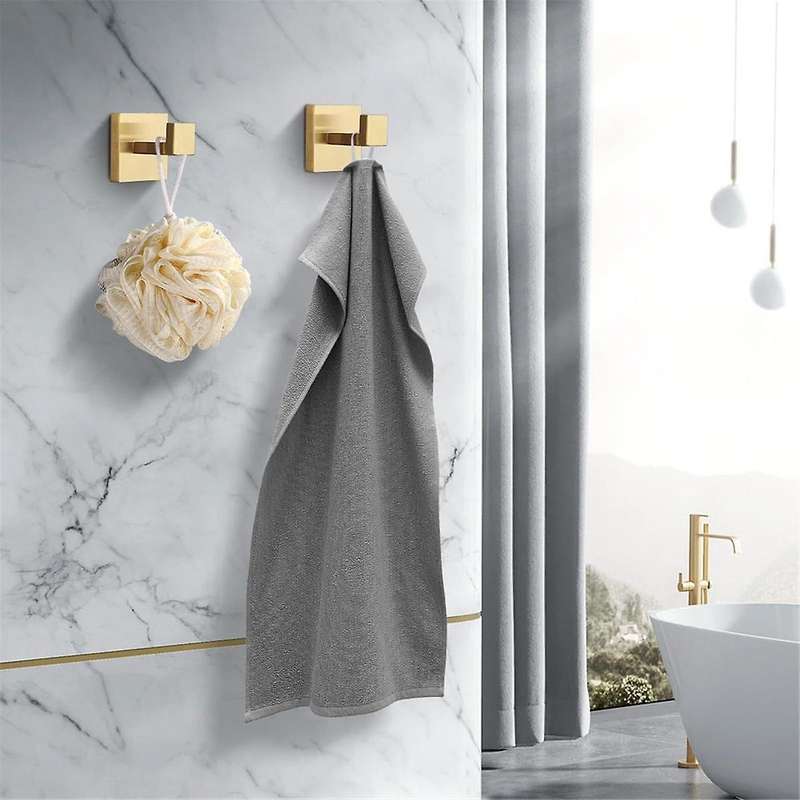 Towel Hooks Robe Hook Coat Hook Stainless Steel Heavy Duty Bathrooms Square Hooks Wall Mounted for B