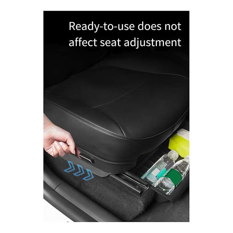 Tpe Under Seat Storage Box for Model Y 2017-2024 Center Console Organizer Bins Front Backseat Bag T