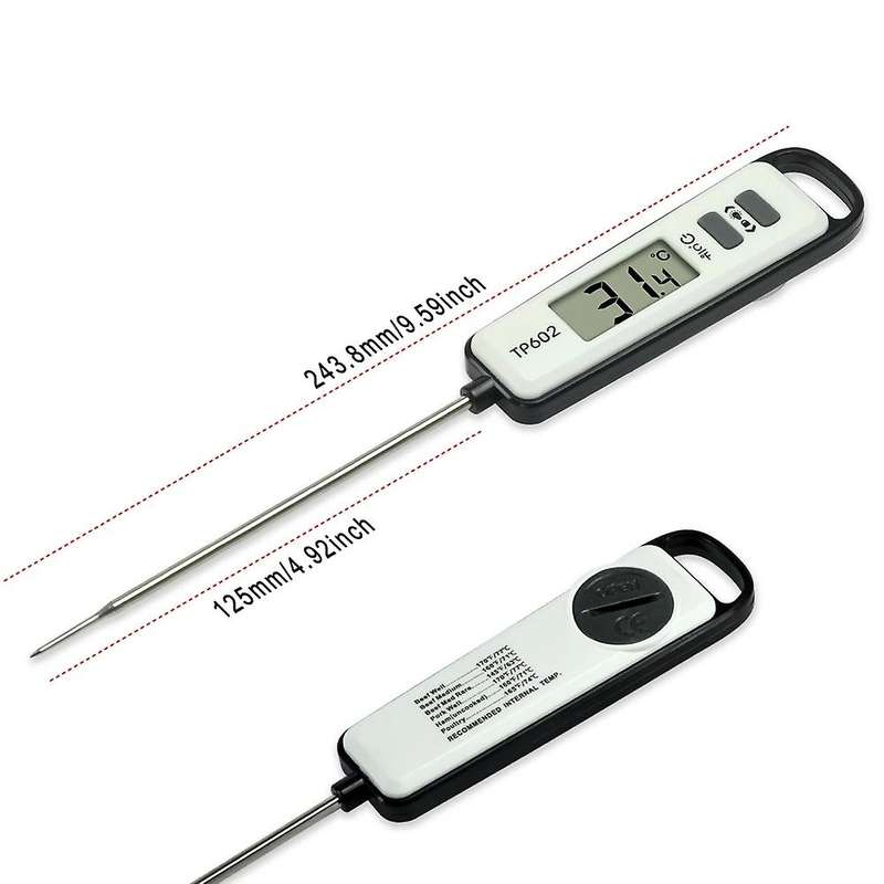 TP602 Meat Thermometer Kitchen Digital Cooking Food Water Milk Probe Electronic BBQ Household Temper