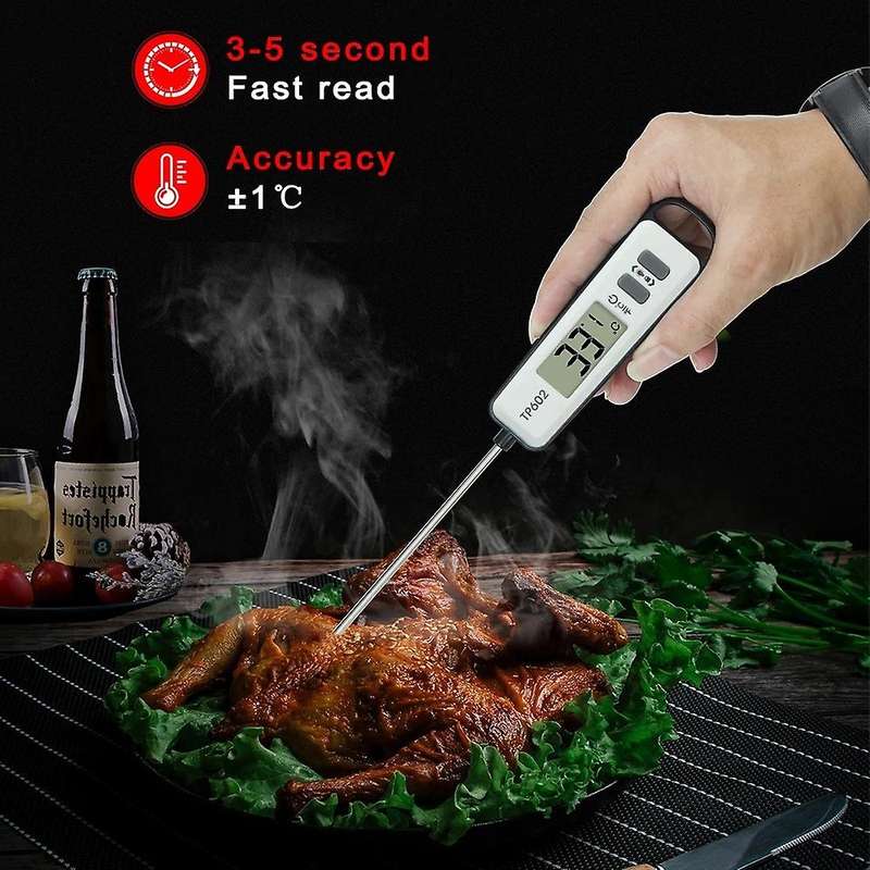 TP602 Meat Thermometer Kitchen Digital Cooking Food Water Milk Probe Electronic BBQ Household Temper