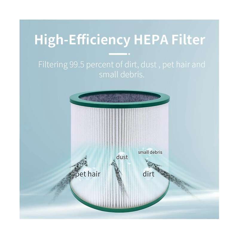 Tp02 Hepa Filter Replacement for Pure Cool Link Tp01, Tp02, Tp03, Bp01, Am11 Tower Air Purifier Fil