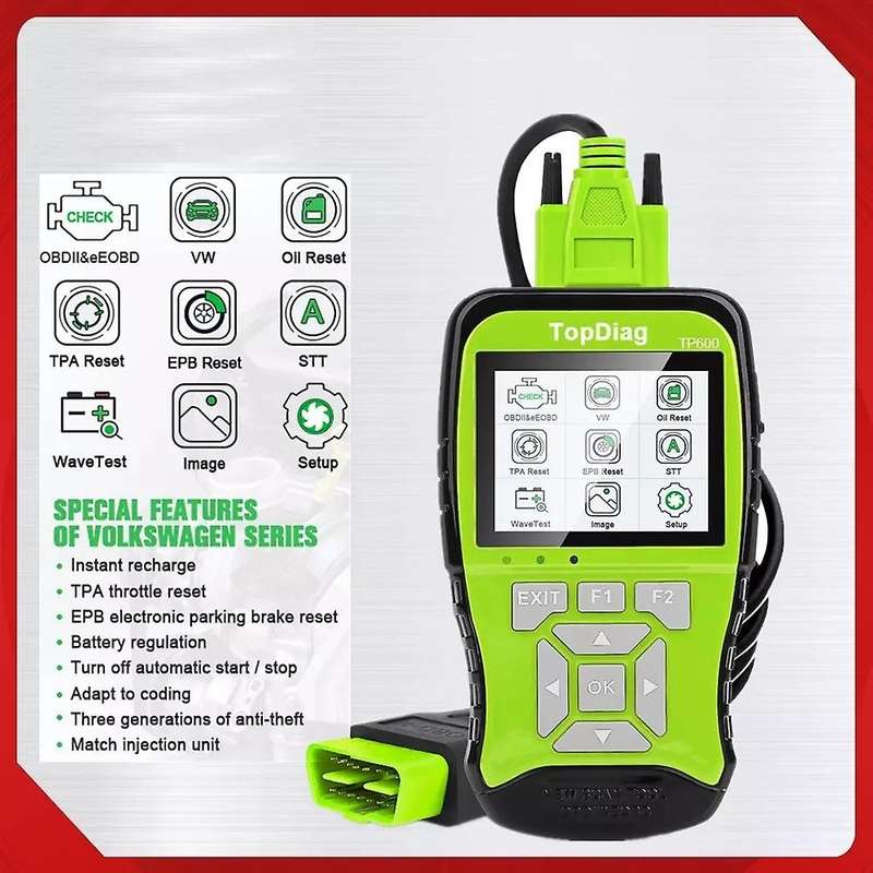 TP600 OBD2 Scanner Automotive Engine Code Reader Clear Fault Code Diagnostic Tool for