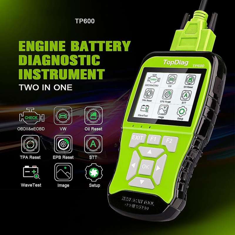 TP600 OBD2 Scanner Automotive Engine Code Reader Clear Fault Code Diagnostic Tool for
