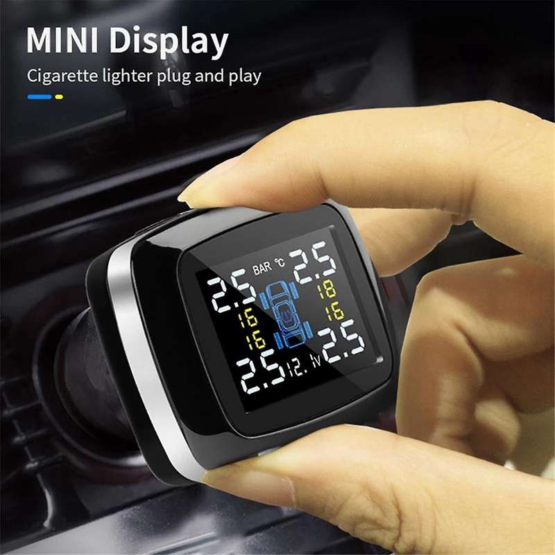 TPMS Car Charger Tpms Sensor Tire Pressure Monitoring System Auto Tire Air Pressure Security Alarm 4