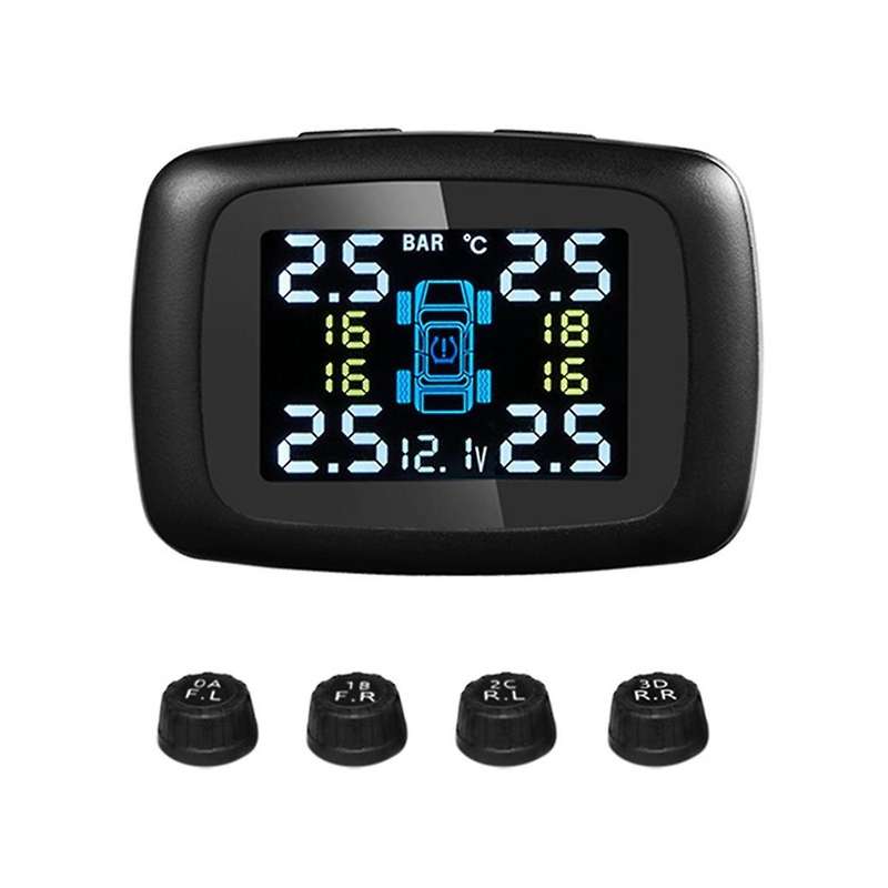 TPMS Car Charger Tpms Sensor Tire Pressure Monitoring System Auto Tire Air Pressure Security Alarm 4
