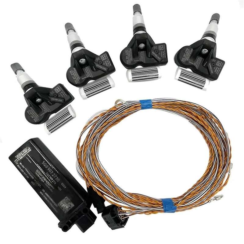 TPMS Sensor 5Q0907273B + 5Q0907275B Tire Pressure Monitoring System Kit for Tyre Air Monitor