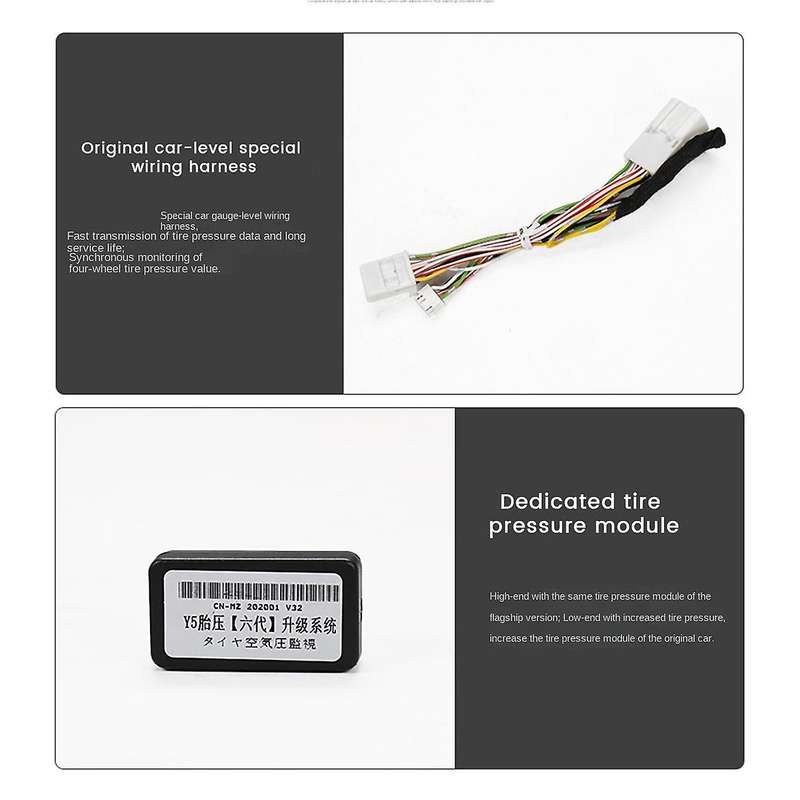 TPMS Tire Pressure Monitoring System Tire Pressure Display Security Alarm for 8TH 2.0G, 2.5G, 2.5HG