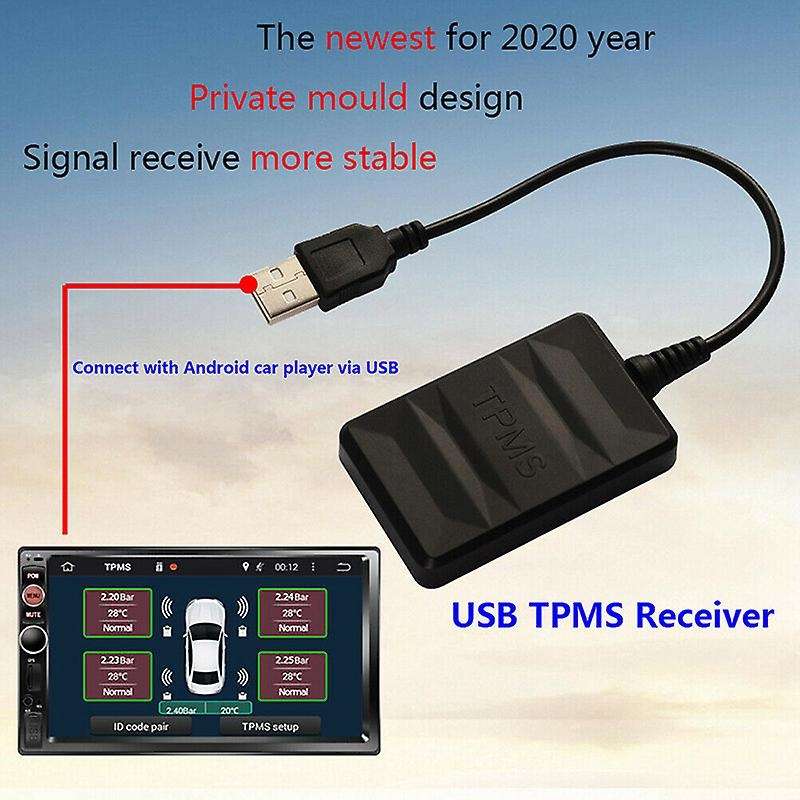 TPMS Tire Pressure Sensor for Android Car Radio Player USB Tire Pressure Monitoring System