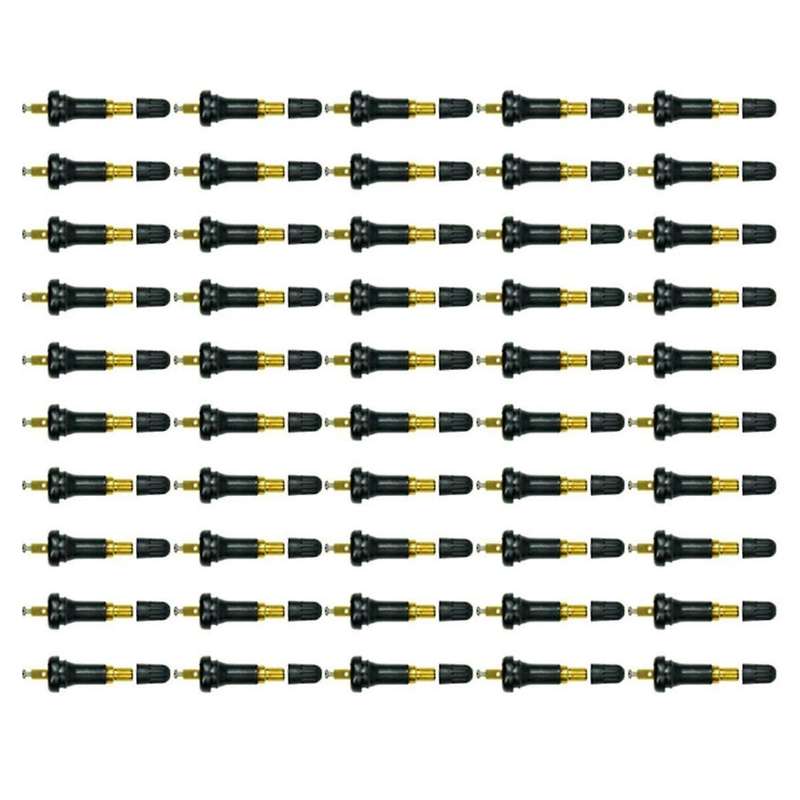 Tpms Tire Pressure Sensor Valve Stem Car Rubber Rim Tpms for , Tire Pressure Monitoring Valve, 50pc