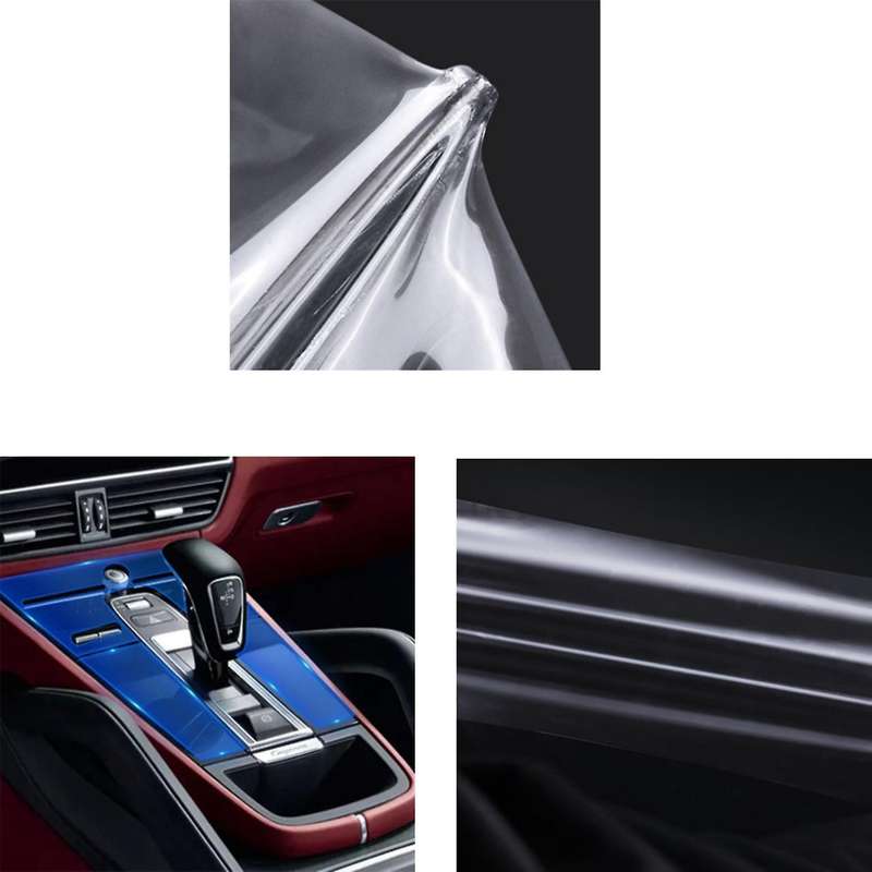 TPU Car Anti-Scratch Center Control Panel Protective Film for  2018-2020