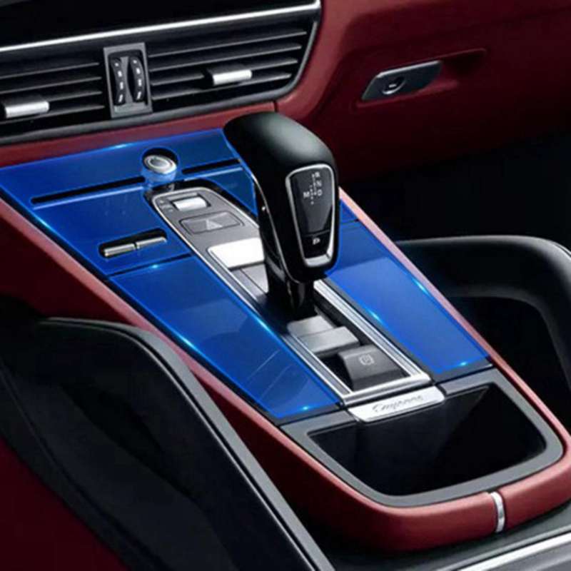 TPU Car Anti-Scratch Center Control Panel Protective Film for  2018-2020