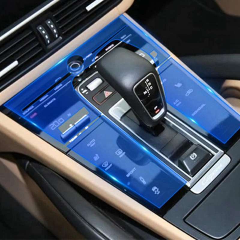 TPU Car Anti-Scratch Center Control Panel Protective Film for  2018-2020