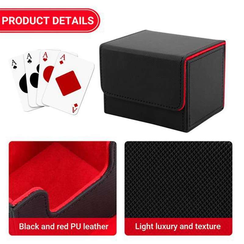Trading Card Deck Box Holder Large Card Organizer Storage Collectible Game Card Cases Protectors Con