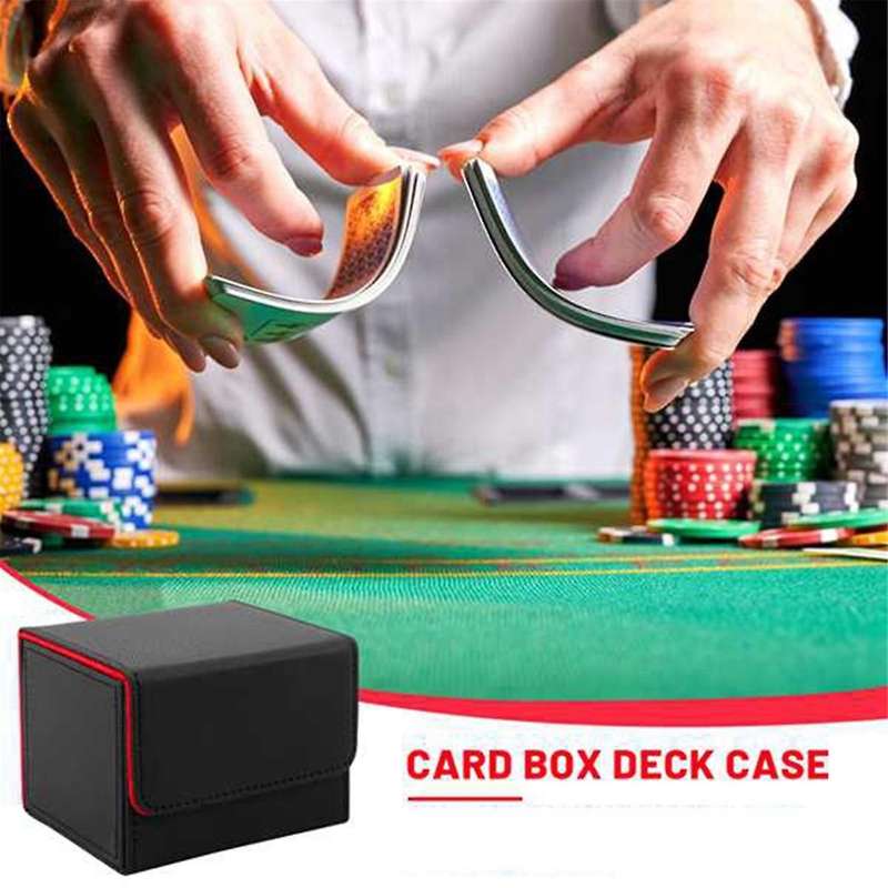 Trading Card Deck Box Holder Large Card Organizer Storage Collectible Game Card Cases Protectors Con