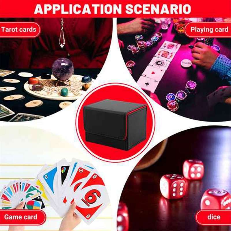 Trading Card Deck Box Holder Large Card Organizer Storage Collectible Game Card Cases Protectors Con