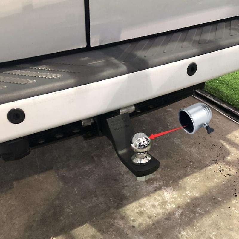 Trailer Ball Cover Rubber Hitch Ball Cover Fits 50mm Silver Diameter Trailer Ball