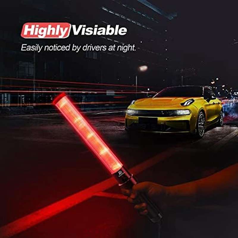Traffic Batons, Led Traffic Control Stick,safety Light Batons, Signal Batons for Parking and Airport