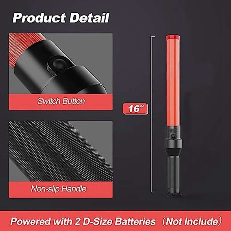 Traffic Batons, Led Traffic Control Stick,safety Light Batons, Signal Batons for Parking and Airport