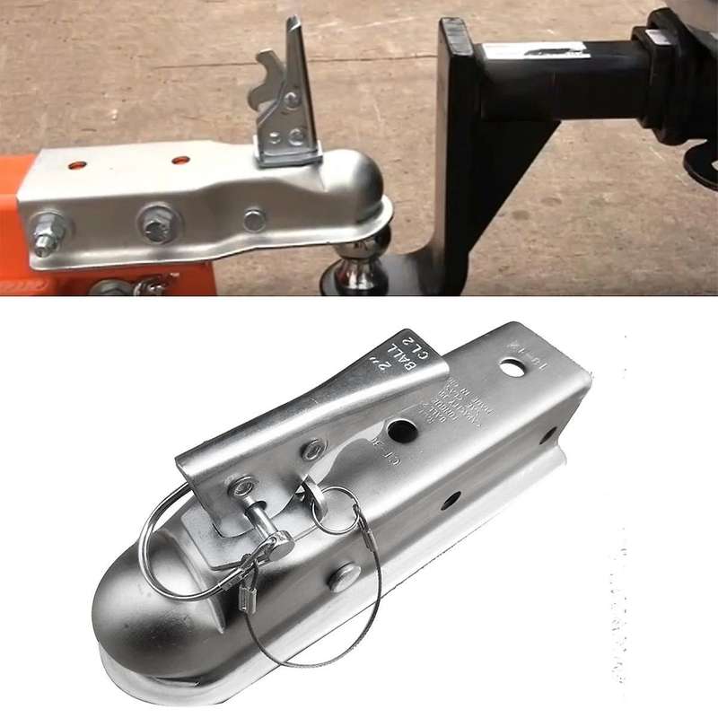 Trailer Coupler 2 X 2 Inch Hitch Ball Coupling Straight Tongue 3500 Lbs Rv Parts Accessories