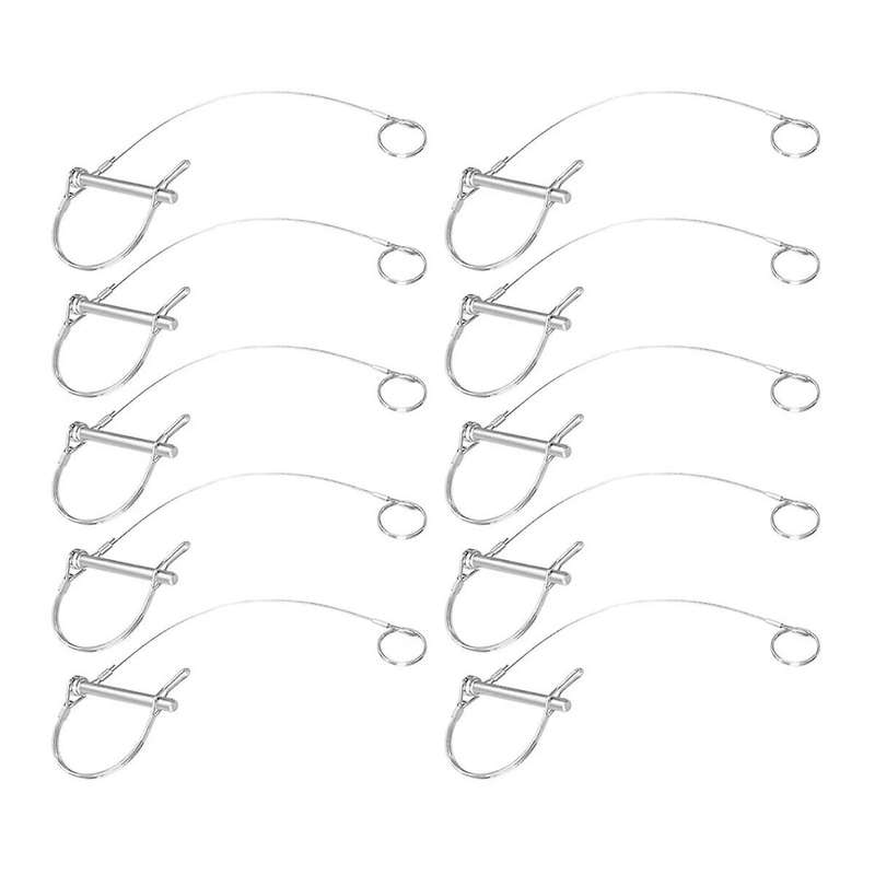 Trailer Coupler Pin 5/16-inch Diameter X 2-3/4-inch Long Trailer Pins with Plastic Coating 10pc 11-