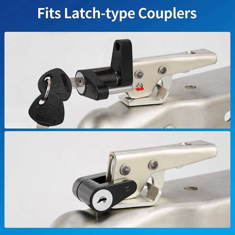 Trailer Hitch Receiver Coupler Lock Kit, Long Trailer Hitch Lock Receiver Pin Lock for Class III IV