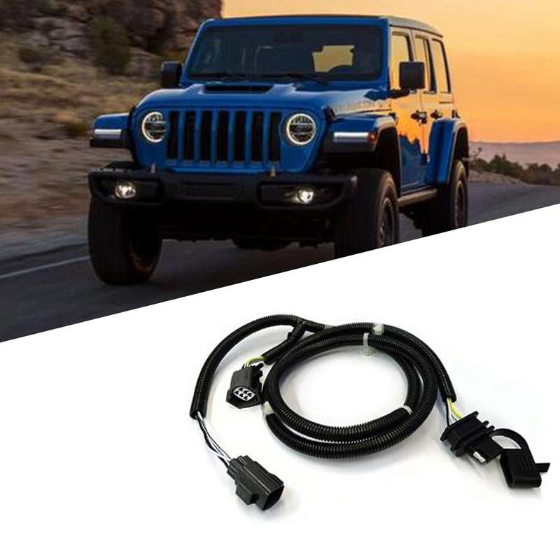 Trailer Hitch Wiring Harness Kit for 07-18 Jeep Wrangler Jk(2dr&4dr)