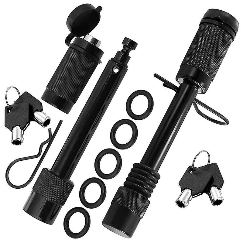 Trailer Hitch Receiver Lock Pin, Black Receiver Lock, Suitable for Class III Hitch, Trailer, Truck,