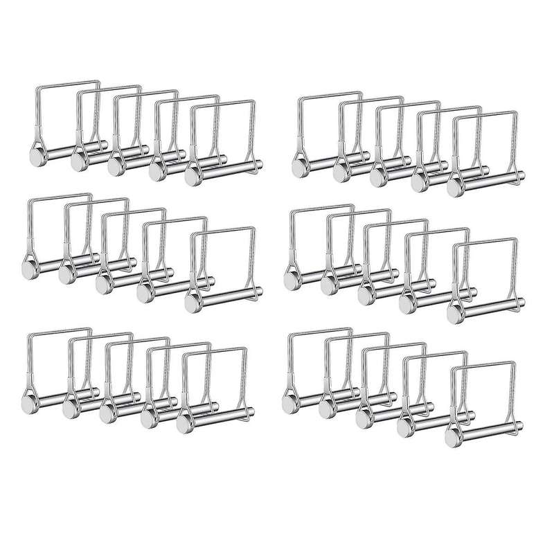 Trailer Lock Pins,30pcs Pto Pin Shaft Locking Pin 1/4 Pin Hitch Pin Wire Lock Pin Safety Coupler Pin