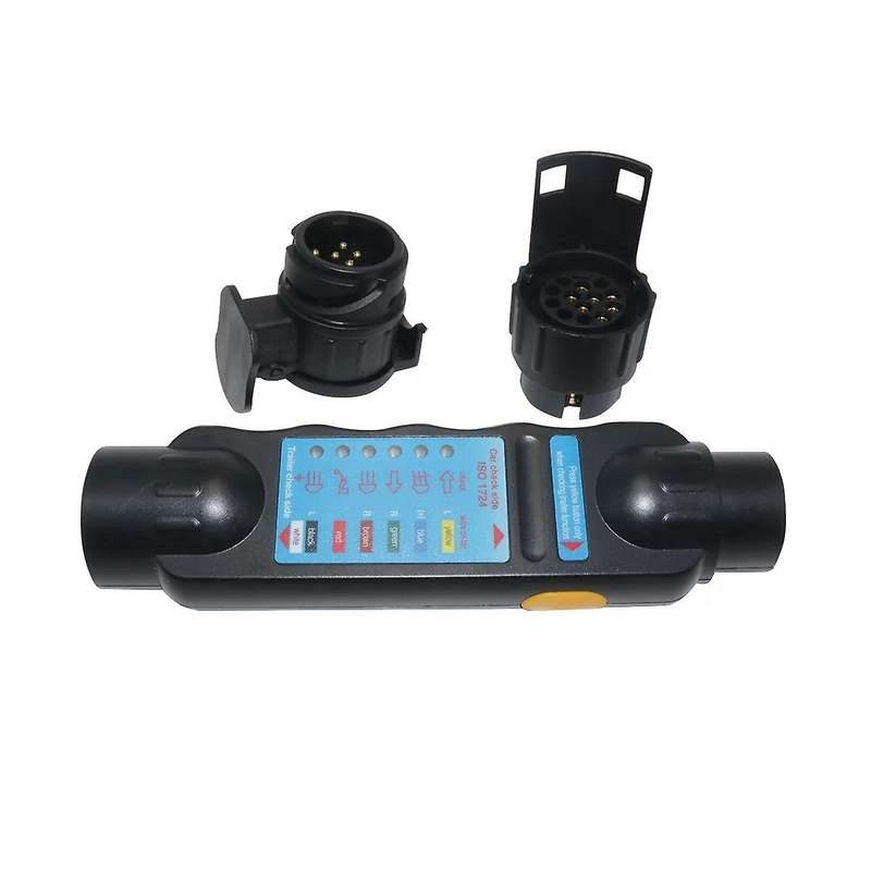 Trailer Wiring Tester Kit 12v 7- Tester with 7- Power Plug Socket Resistance Tester Connector Conver