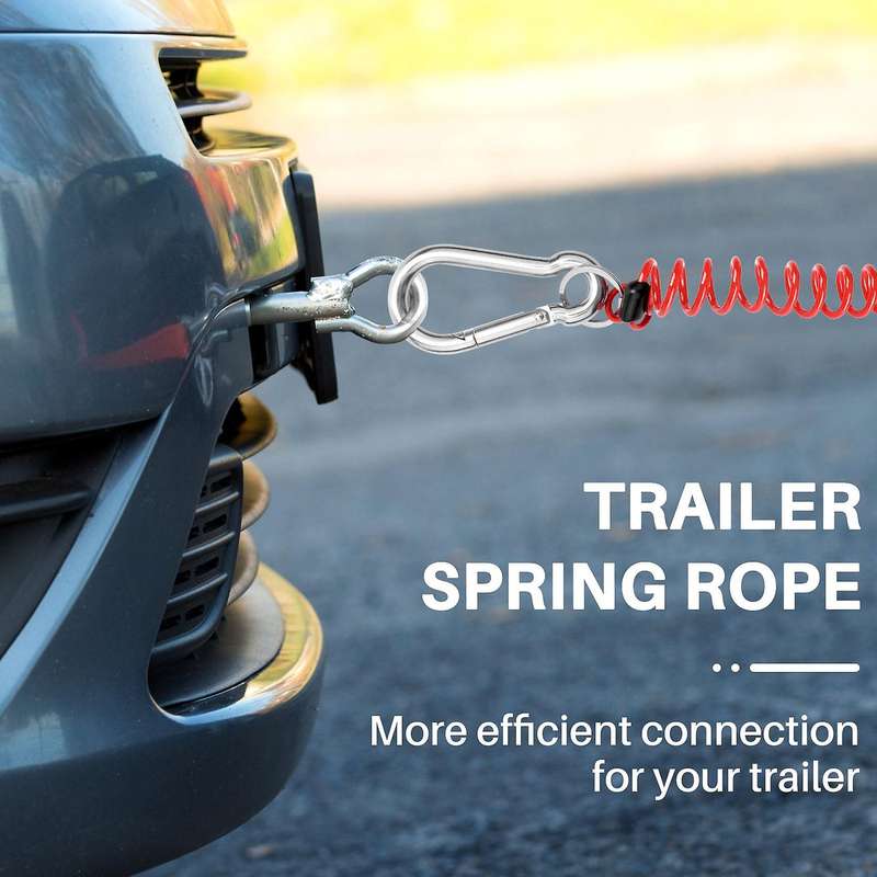 Trailer Spring Rope Safety Buckle,zip 4 Foot Breakaway Cable 80-01-2140 (red)