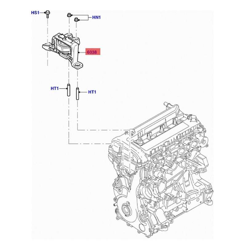 Trans Mounting Bracket 1250617 for C-max Focus Mk2 1.8 2.0 Petrol Hydro 2003-2012 Gasket Assembly En