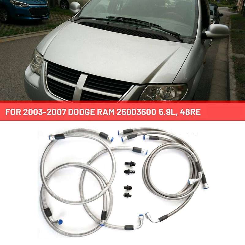 Transmission Cooler Hose Kit Automotive for 2003-2007 Ram 2500/3500 5.9l, 48re