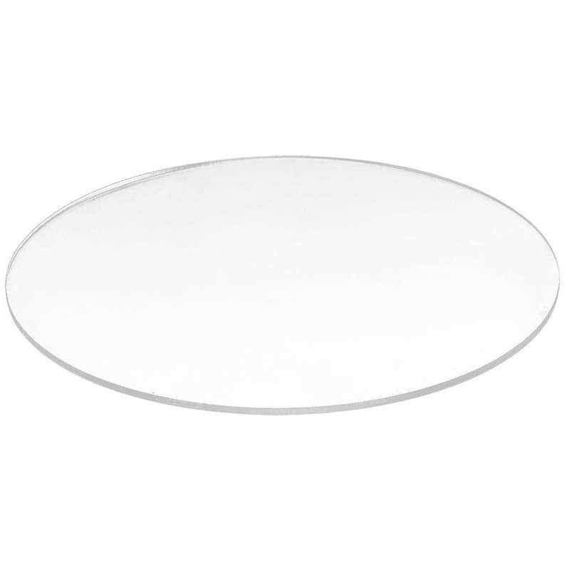 Transparent 3mm Thick Mirror Acrylic Round Disc Dimetro:100mm