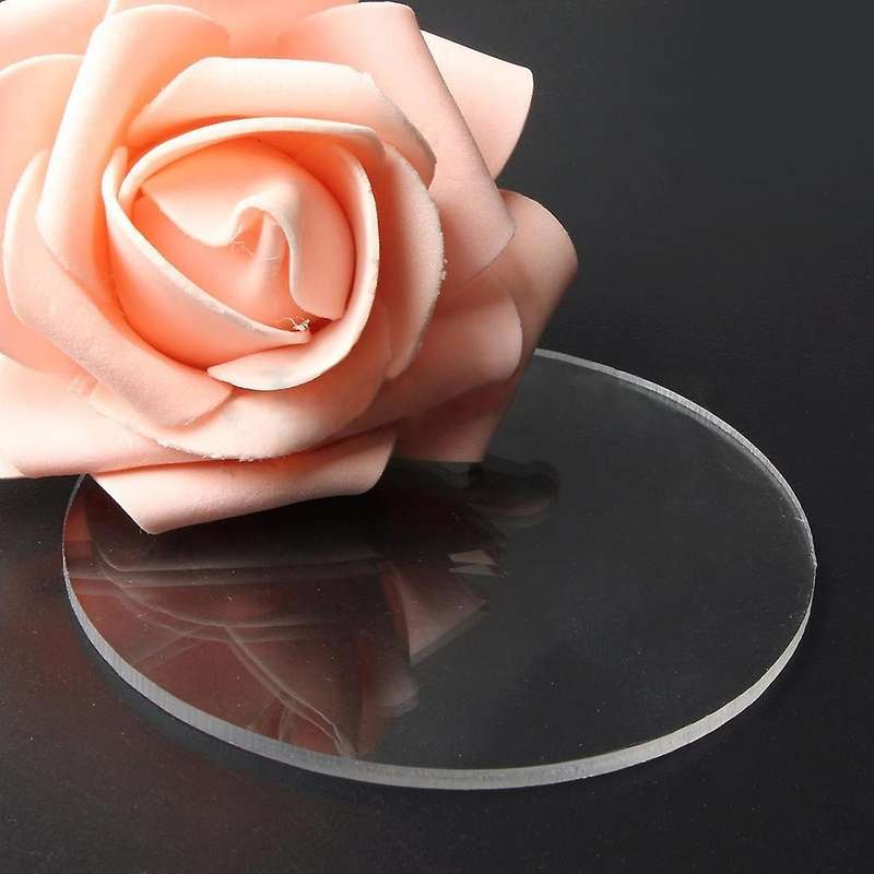 Transparent 3mm Thick Mirror Acrylic Round Disc Dimetro:100mm