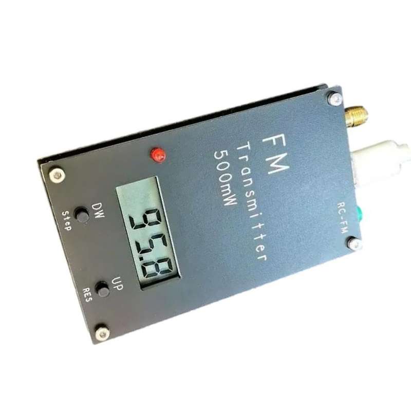 Transmitter 2000m Digital Display 500mw Stereo 76-108m Radio Fm Transmitter
