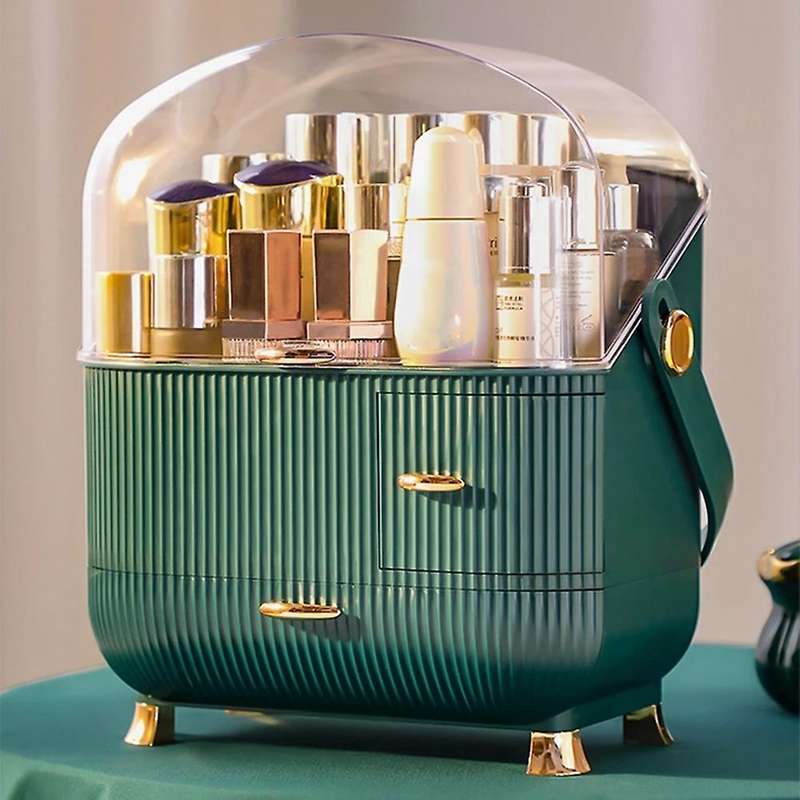 Transparent Cosmetic Storage Box Makeup Drawer Organizer Jewelry Lipstick Box Makeup Container Deskt