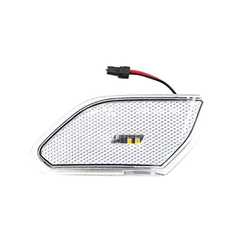 Transparent Car Front LED Side Marker Light Wheel Brow Light Turn Light for Wrangler JL 2018-2022